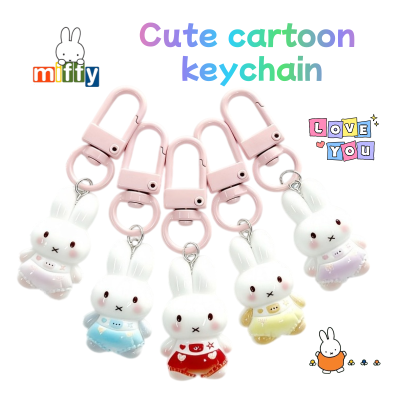 Staedtler Pencil Lumocolor - Gantungan Kunci Kelinci Miffy yang Cantik,