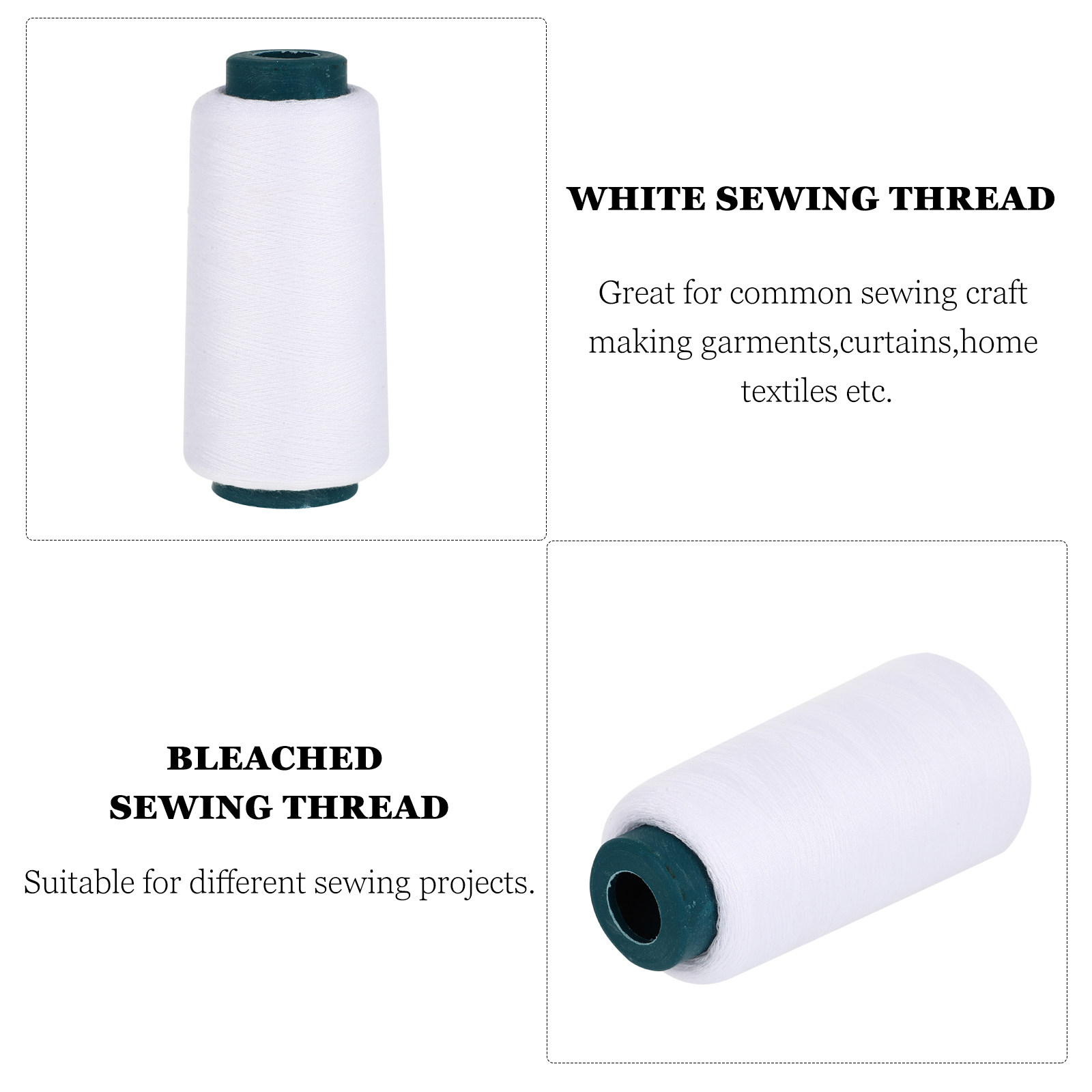 3000 Yard Benang Poliester Put - Sewing Thread In Textile ulasan dan harga