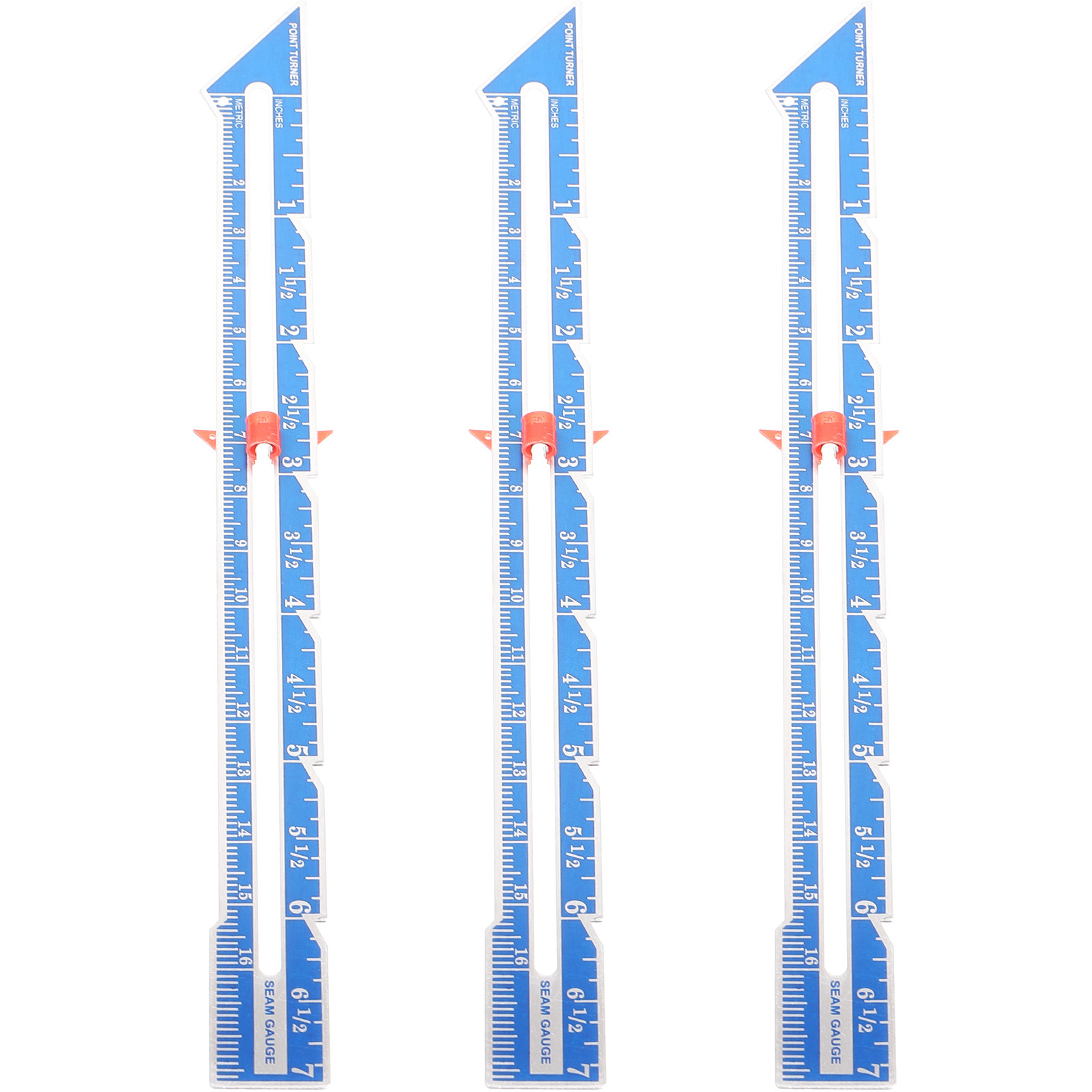 3 buah penggaris jahit alumini - Sewing Gauge Ruler ulasan dan harga